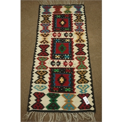  Old Morrocan Kilim rug, 140cm x 63cm  