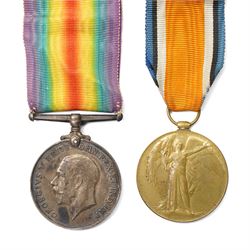 WWI British medal group, comprising War medal and Victory medal, awarded to 19187 Pte C.F.Markham. Linc. R together with war badge, another WWI war medal awarded to M2-099590 Pte W. Jolly A.S.C, and two Empire day medals  