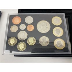 Five The Royal Mint United Kingdom proof coin sets, dated 2006, 2007, 2008, 2010 and 2011, all cased with certificates