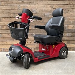 Red MS043 electric four wheel mobility scooter