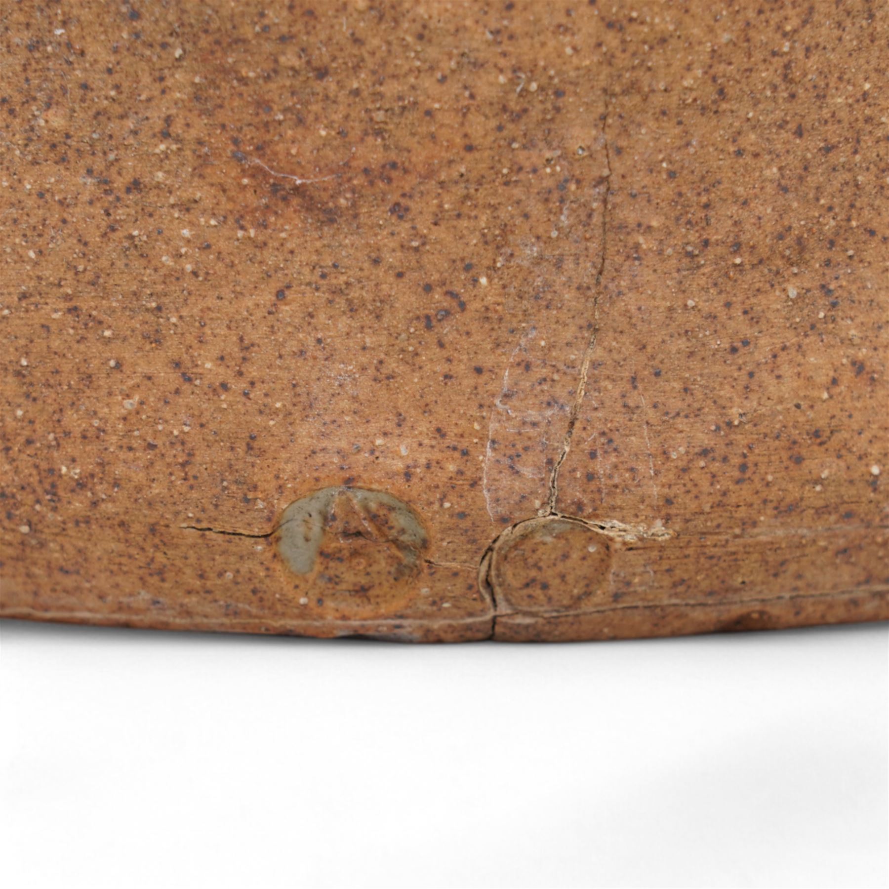 Geoffrey Whiting (1919-1988) for Avoncroft Pottery; large studio pottery stoneware vase, in deep brown glaze, impressed seal and Avoncroft marks to base, H43cm 