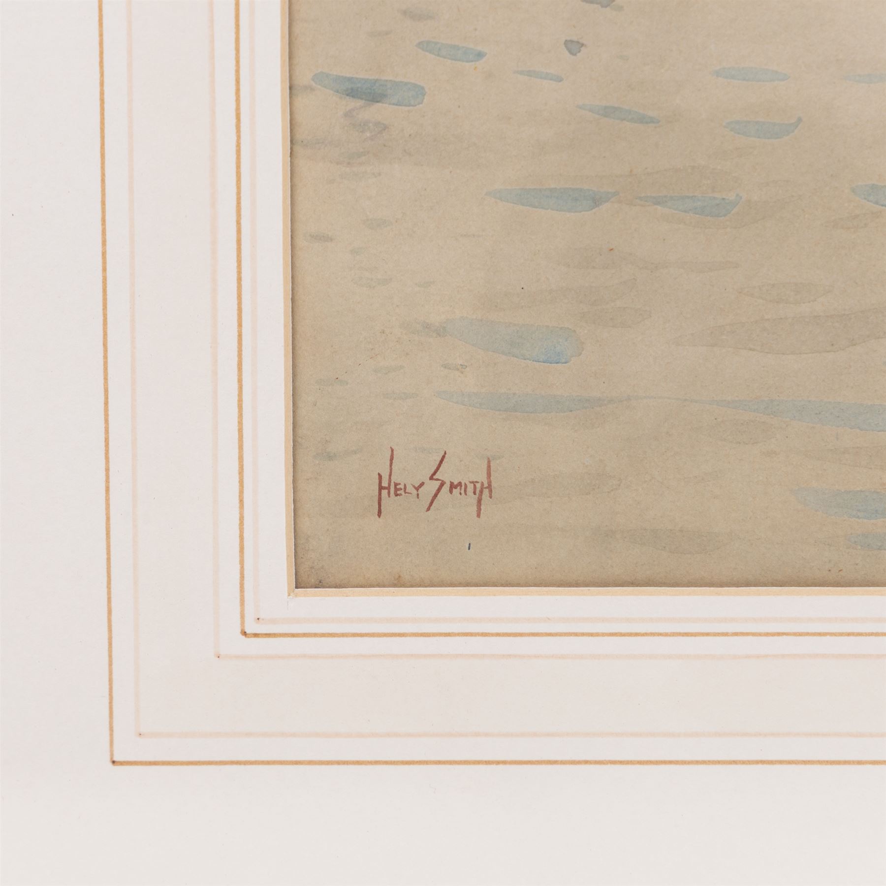 C Holmes (British 19th/20th Century): Clouds over Whitby, oil on canvas signed, 24cm x 34cm; Hely Augustus Morton Smith (British 1862-1941): Entering Whitby Harbour, watercolour signed 42cm x 30cm; W Berkeley (British 19th Century): The Doorway, watercolour signed and dated '04, 23cm x 19cm (3)