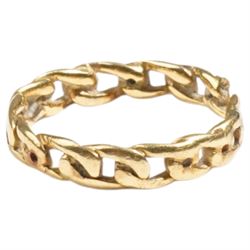 18ct gold chain link ring
