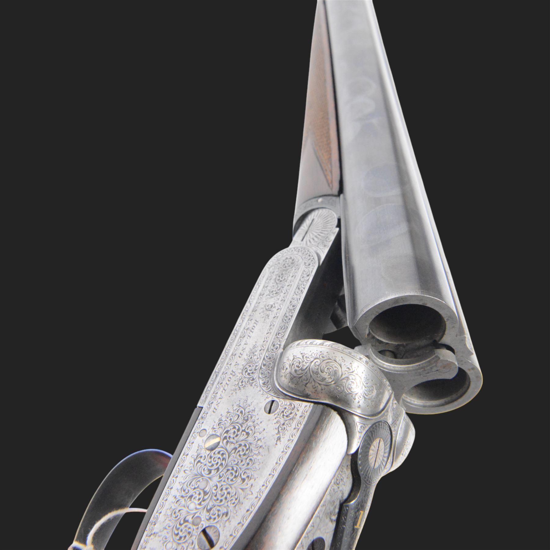 Holland and Holland 12 bore single trigger sidelock ejector, side by side double barrel shotgun with 76cm (30