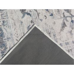 Ruggable Sarah blue quartz rug, with non slip cushion backing