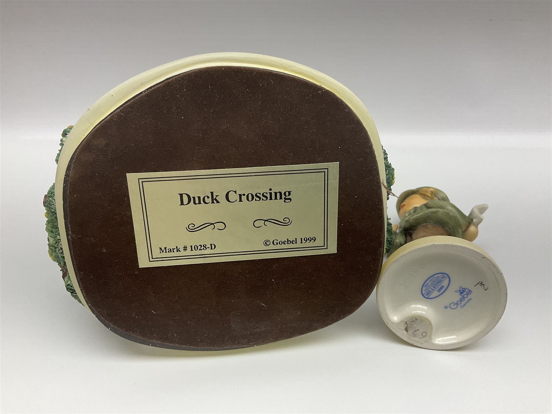 Nine Hummelscapes by Goebel, to include Bavarian Bire Garten, Cuck Crossing, Fisherman's Feast, Strudel Haus etc, each with associated Hummel figures, tallest H14cm 