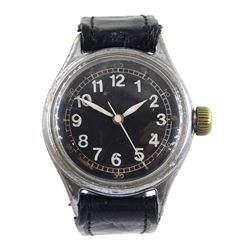 Bulova WWII military Type A-II manual wind wristwatch, spec No 94-27834, serial No. AE43-145857, with issue marking 6B/234 AII530 engraved over