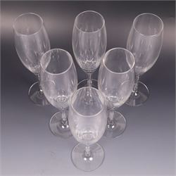 Dartington Crystal Charlotte suite for six, comprising wine, flutes, goblets and water glasses, all with boxes 