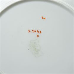 Shelley tea wares, comprising ten teacups and saucers, twelve side plates, and two sandwich dishes