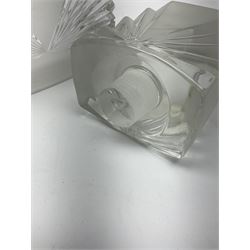 'Presence' by Paul Parquet Art Deco style large display glass perfume bottle factice with stopper, H28cm