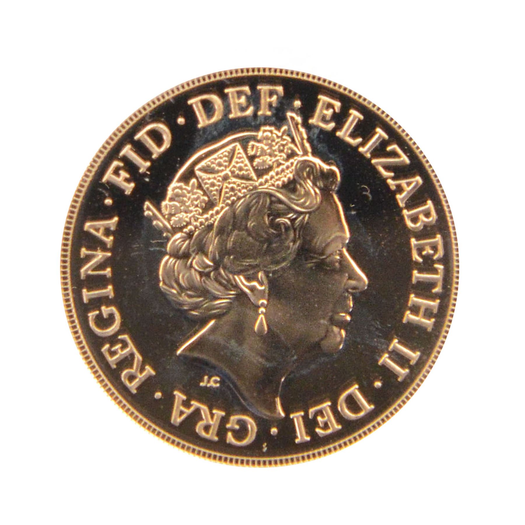 The Royal Mint United Kingdom 2016 'The 90th Birthday of Her Majesty The Queen' gold brilliant uncirculated full sovereign coin, 'Struck on 11 June 2016', cased with certificate