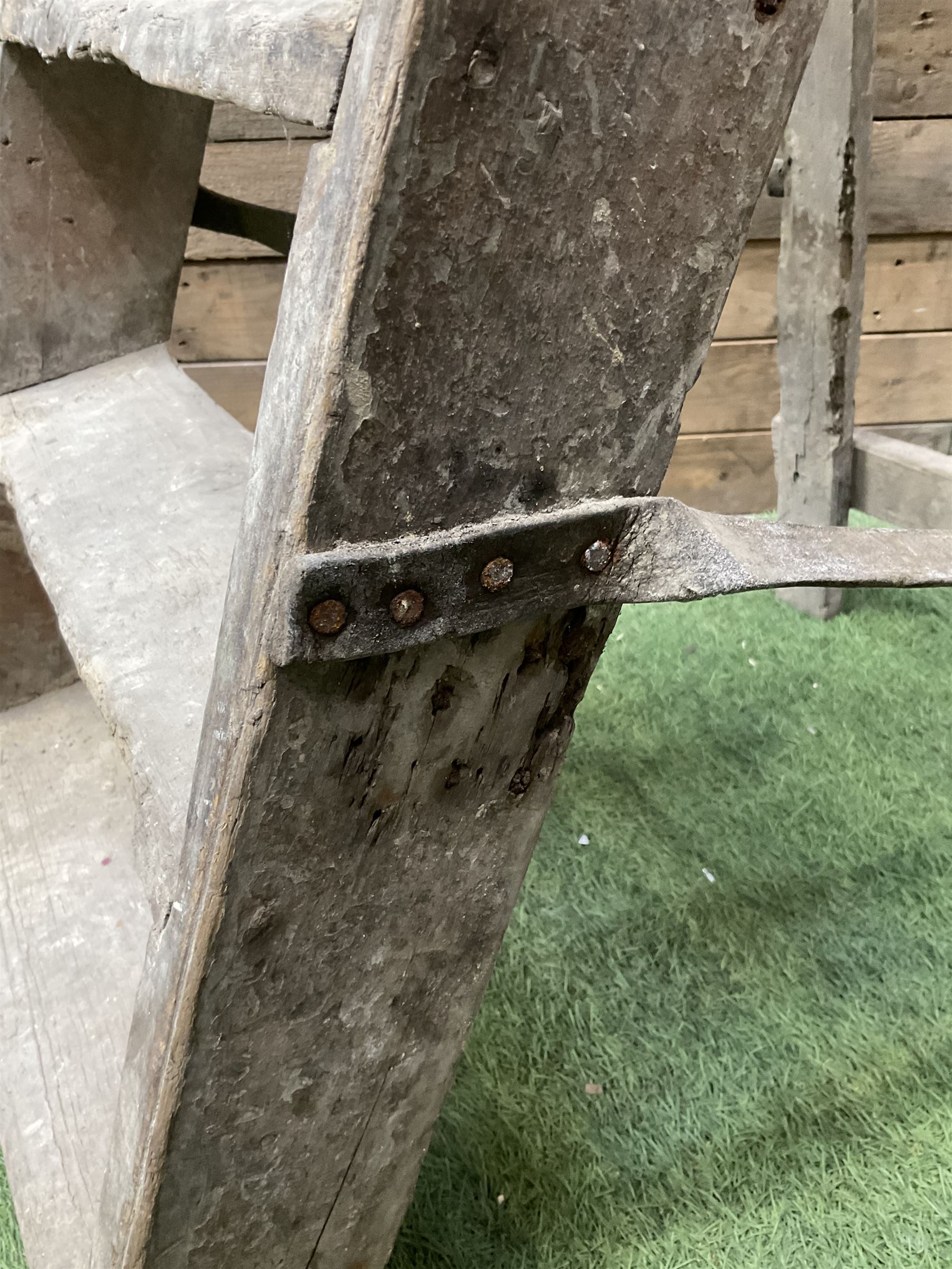 Vintage wooden step ladders  - THIS LOT IS TO BE COLLECTED BY APPOINTMENT FROM DUGGLEBY STORAGE, GREAT HILL, EASTFIELD, SCARBOROUGH, YO11 3TX