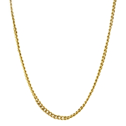  20ct gold (tested) chain necklace with barrel clasp  