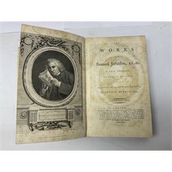 Samuel Johnson; The Works of Samuel Johnson, new edit ten volumes, T Longman London 1792