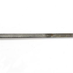 Victorian court sword, with etched blade signed 'Anderson St James's London', gilt brass hilt and black leather scabbard with gilt brass mounts