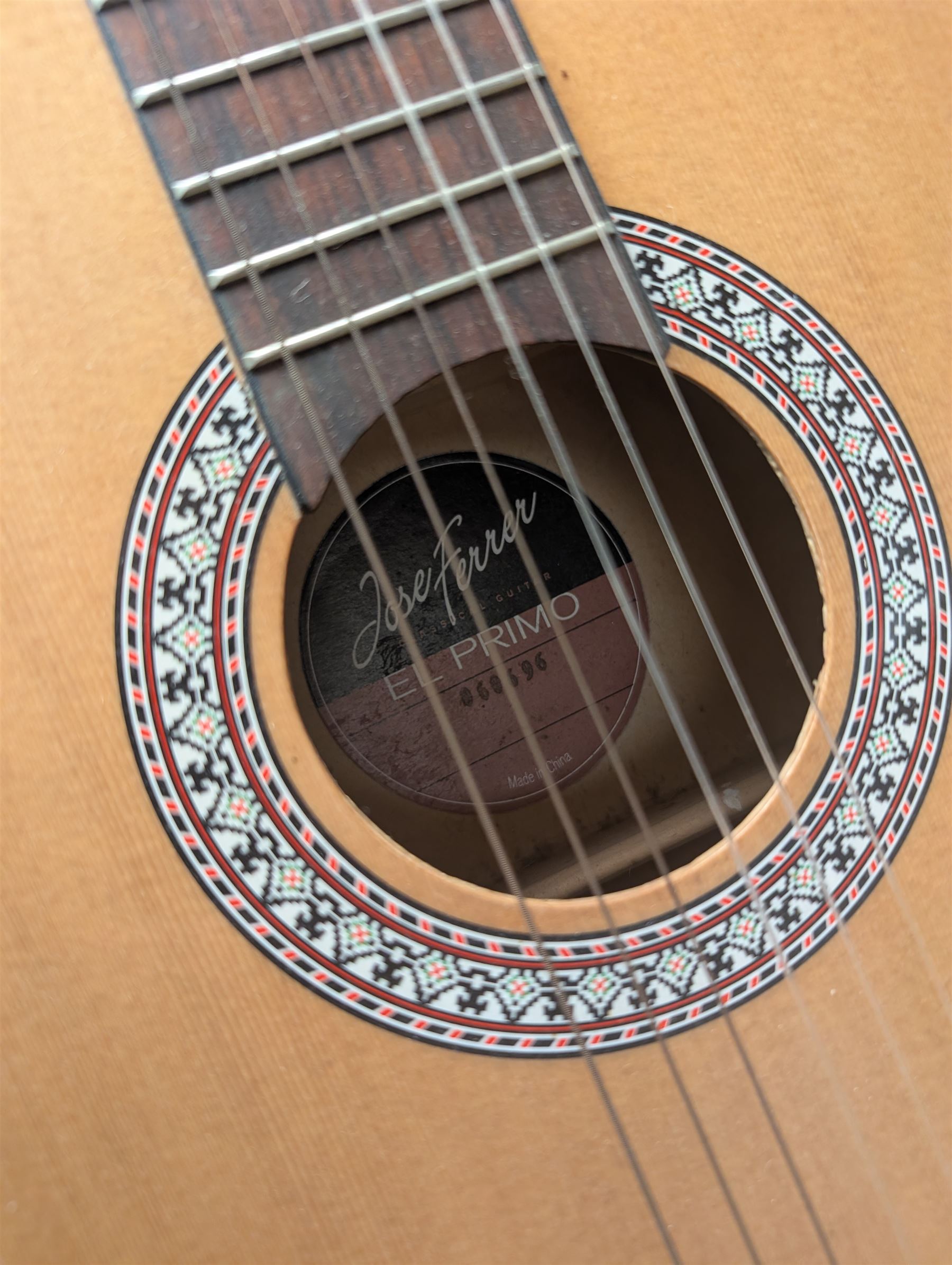 Jose Ferrer El Primo acoustic guitar, L92cm