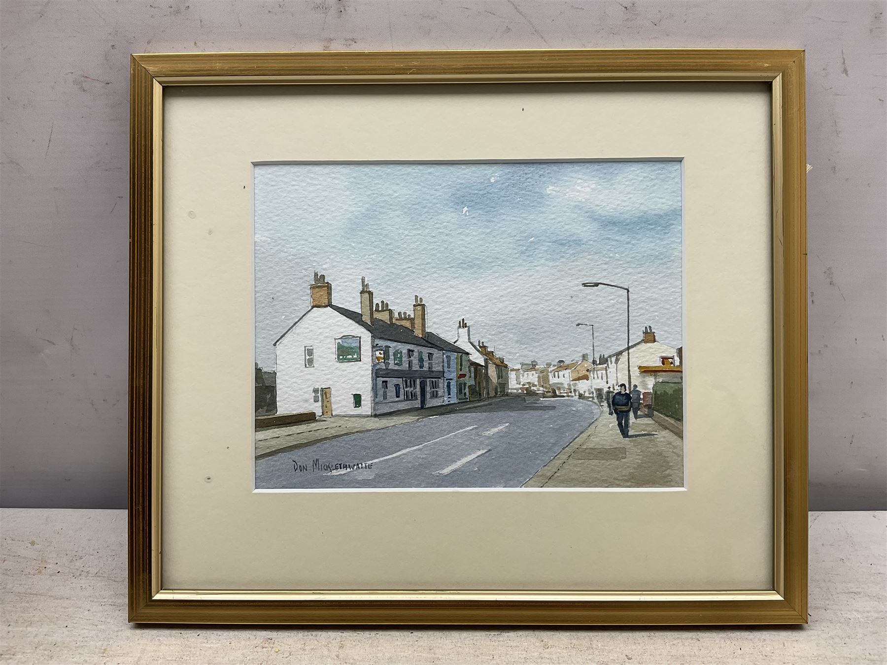 Don Micklethwaite (British 1936-): 'Driffield Canal' and 'Middle Street - Driffield', pair watercolours signed 16cm x 21cm (2)