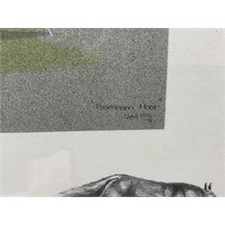 Chris Mills (British 20th century): 'Bramham Moor' Hunt, watercolour signed titled and dated '90, 35cm x 43cm