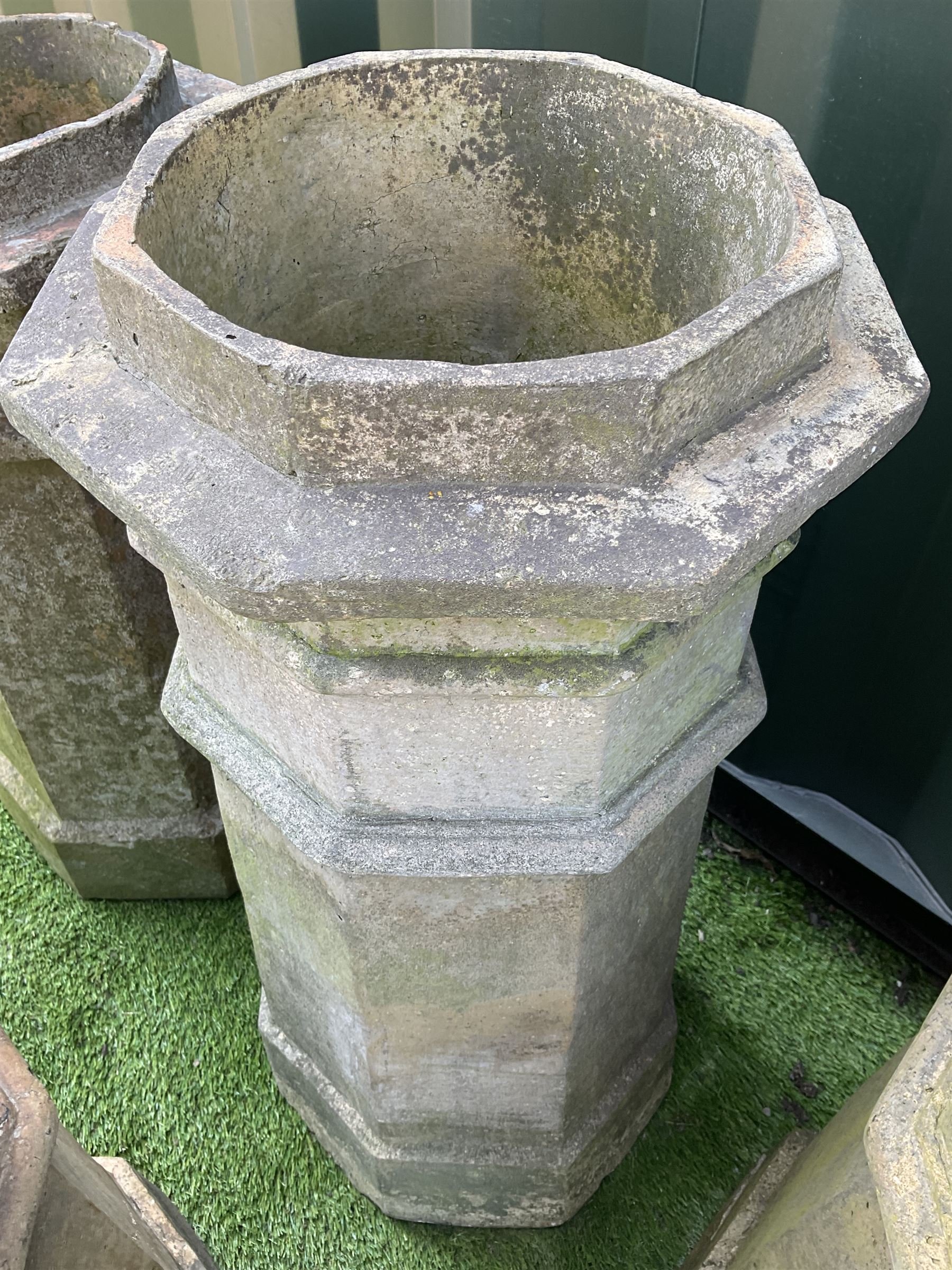 Ten Victorian terracotta chimney pots, various sizes - THIS LOT IS TO BE COLLECTED BY APPOINTMENT FROM DUGGLEBY STORAGE, GREAT HILL, EASTFIELD, SCARBOROUGH, YO11 3TX