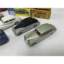 Dinky/Corgi - Dinky Bedford 10cwt Van ‘Kodak’ no.480, boxed; Corgi Bentley Continental Sports Saloon no.224 in replica box; along with further loose, playworn and repainted models to include Dinky Rolls-Royce Silver Wraith and Phantom V models etc 