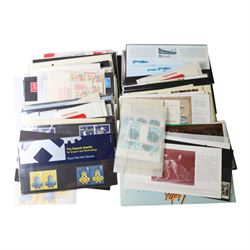 Queen Elizabeth II mint decimal stamps mainly in presentation packs, face value of usable ...