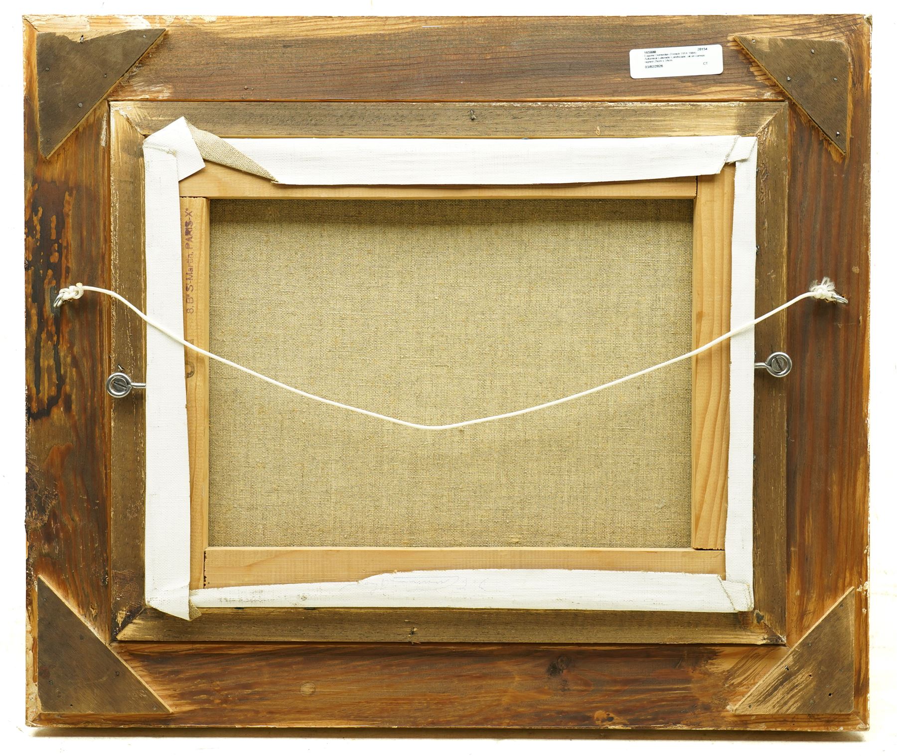 Eugene Demester (French 1914-1984): Autumnal Lakeside Landscape, oil on canvas signed 26cm x 34cm