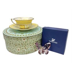 Wedgwood Yellow Ribbons cabinet cup and 