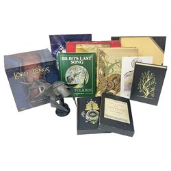 J.R.R. Tolkien ‘The Lord of the Rings’ Deluxe Edition seventh impression and ‘Poems and Stories’ pub. George Allen and Unwin 1979 and 1980 respectively, with Sideshow Weta FX ‘The Lord of the Rings The Return of the King’ limited edition 1/4 scale Helm of a Battle Troll in original box no. 613/2500, and other books and ephemera of related interest 