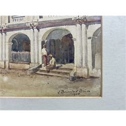 Lydia Beresford Bruce (British 19th/20th Century): Sri Lankan Meeting Place, watercolour signed and dated 1908, 17cm x 24cm Notes: Bruce was the author and illustrator of Sketches of Ceylon, London, Cassell and Company, 1914.