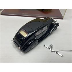 Twelve 1:43 scale die-cast models including TrueScale boxed 1965 Rolls Royce Phantom V Mulliner Park Ward 'J. Lennon'; and other Rolls Royces/Bentleys etc; all unboxed but with eleven uncollated TrueScale boxes