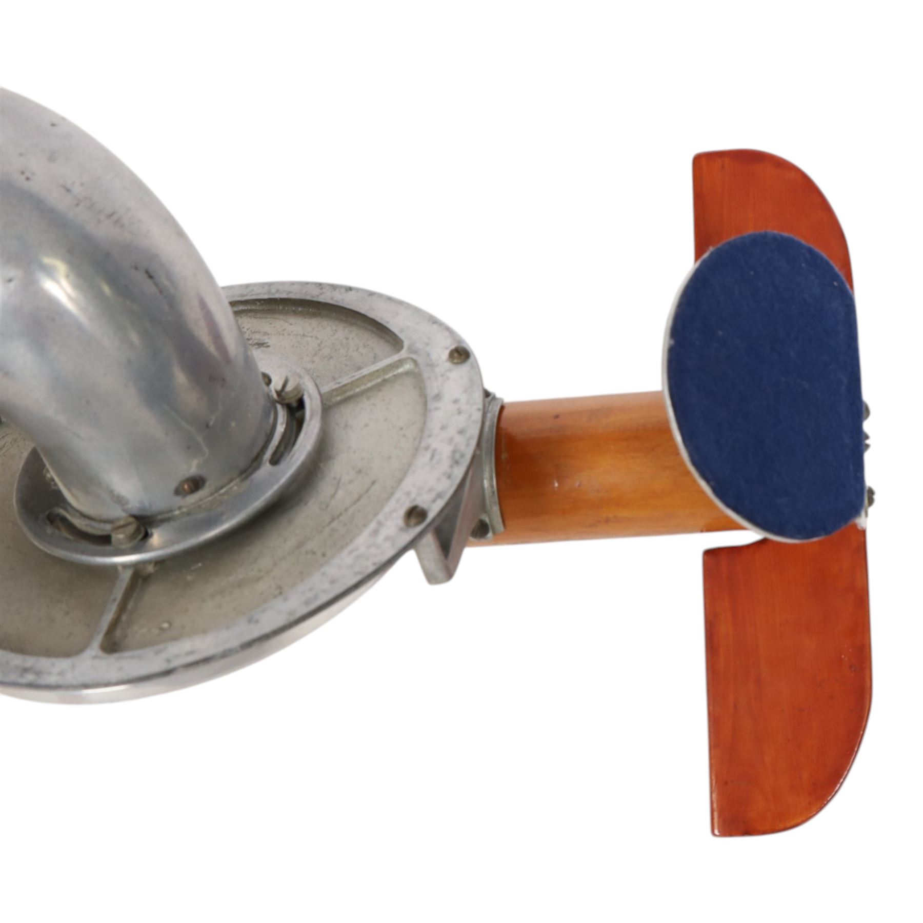 Early 20th century Stroviols Popular Model violin, with four strings and single aluminium horn