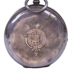 Victorian silver improved chronograph open faced pocket watch by J.Cryer, together with a continental silver pocket watch, stamped 935