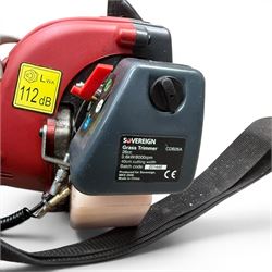 Sovereign 26cc 2 stroke petrol grass trimmer (strimmer), Parkside electric hedge trimmer and a Bosch hedge trimme