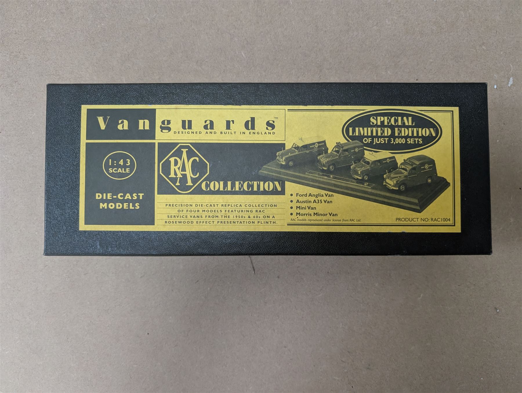 James Bond DVD collection, housed in a 007 collectors briefcase, together with Corgi The Definitive Bond Collection Film Canister 4 Piece Set CC99106, Corgi James Bond Space Shuttle CC04001 and a Vanguard RAC special limited edition diecast model set, all boxed