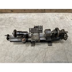 Eclipse mini precision lathe together with pillar drills and magnetic base