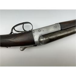 SHOTGUN CERTIFICATE REQUIRED - English 12-bore double trigger side by side double barrel shotgun serial no. 147696 