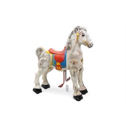 A 1950s Mobo pedal horse, W68cm