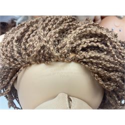 Plush covered soft toy of a swimming duck with squeeze type musical action L17cm; and collection of ten Cabbage Patch type dolls by various makers including Mattel, Hasbro, Appalachian Artworks, Migliorati etc