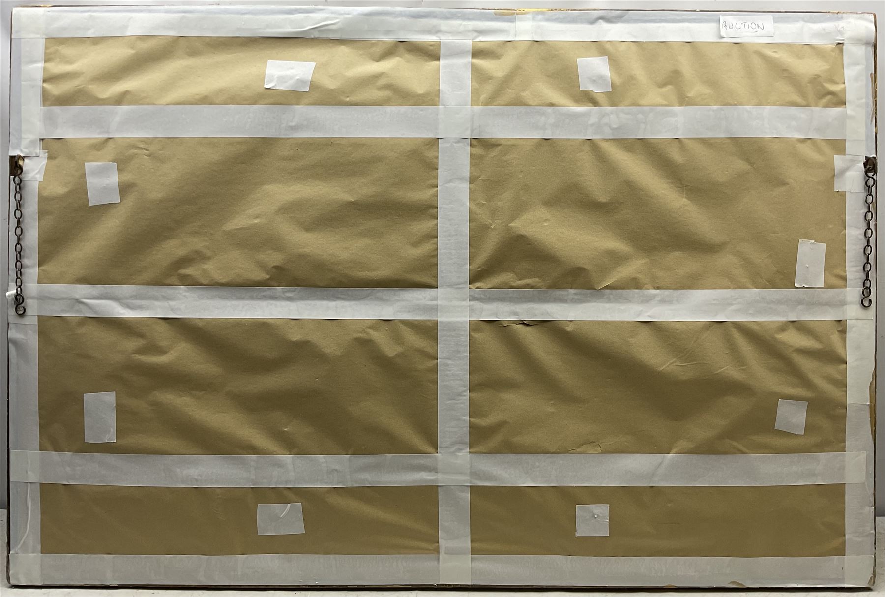 Stephen Frank Wasley (British 1848-1934): Heavy Swell off Scarborough Lighthouse, oil on canvas signed 60cm x 105cm