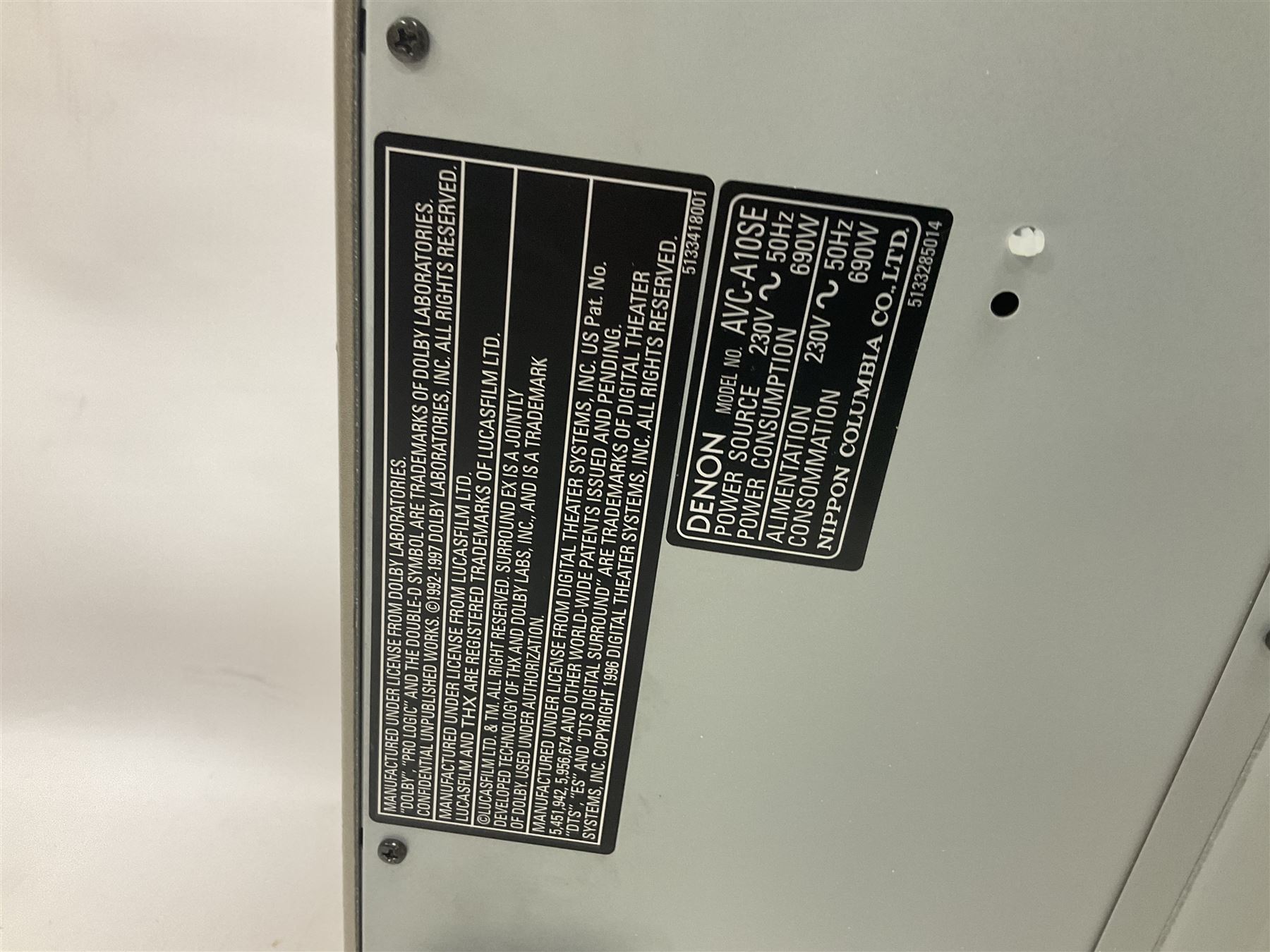 Denon AVC-A10SE surround amplifier, boxed