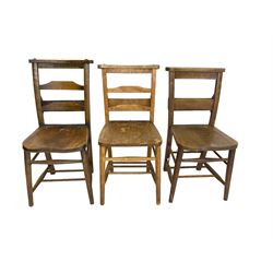Thee elm and beech chapel chairs