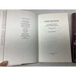 Nine reference books of Victoria Cross interest including four 'VCs of the First World War' series; Martin Ashcroft: Victoria Cross Heroes; John Laffin: British VCs of World War Two; Bryan Perrett: For Valour; Ann Clayton: Martin Leake Double VC; and John Percival: For Valour (9)
