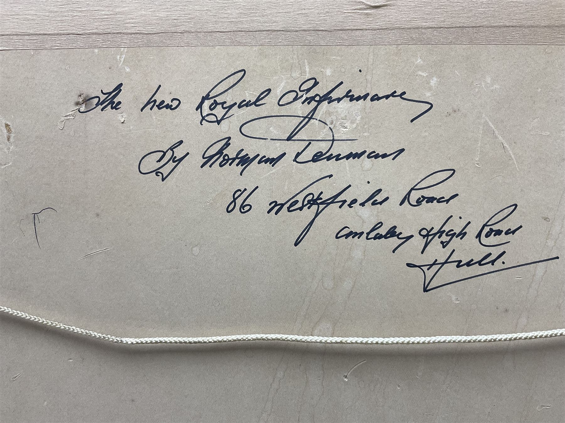 Norman Denman (Northern British 20th century): Hull Royal Infirmary under Construction, watercolour and felt pen signed, inscribed verso 33cm x 49cm