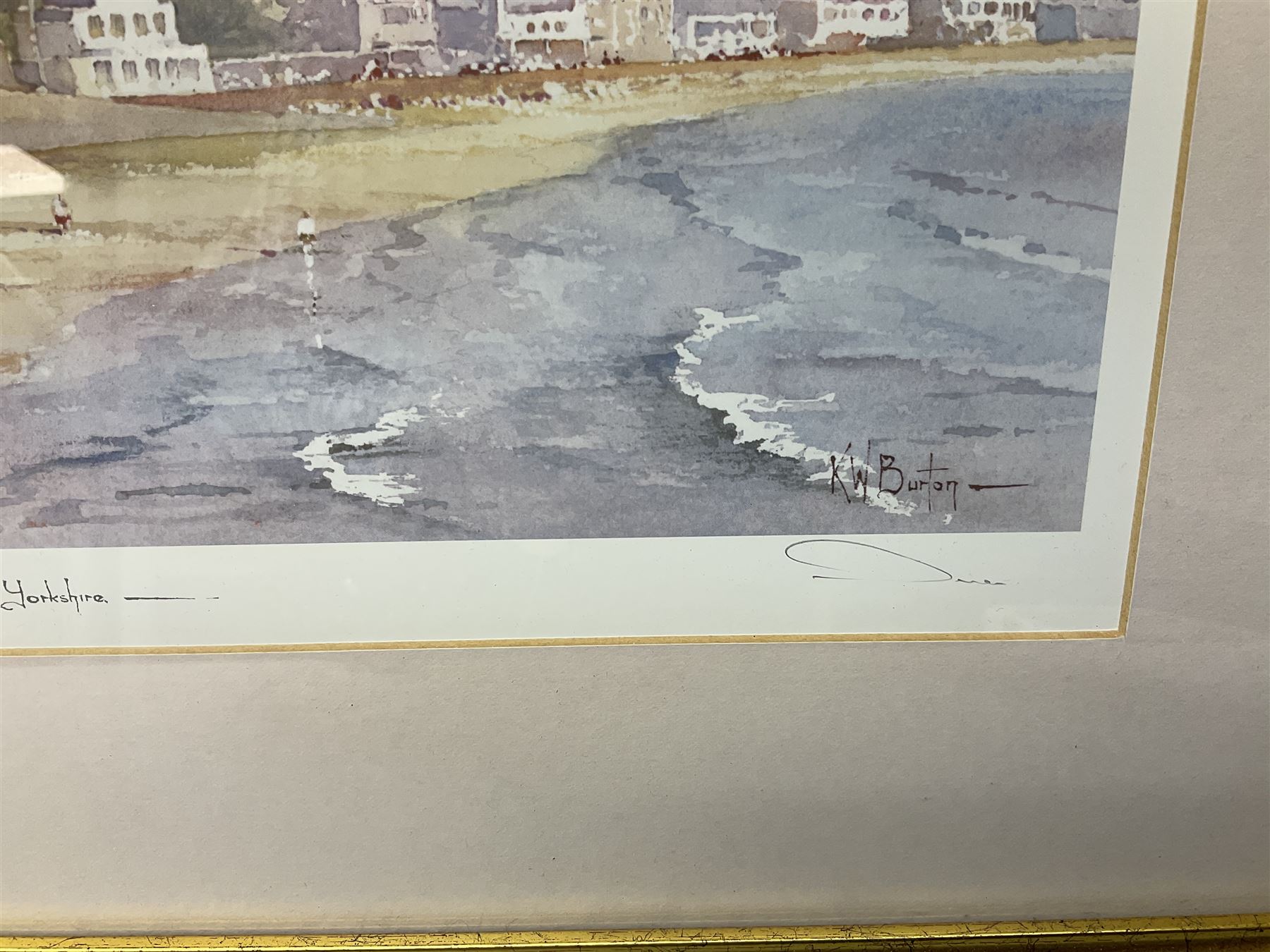 After Ken Burton (northern British 20th century); 'Scarborough Yorkshire' and 'York Minster', pair limited edition colour prints signed in pencil (2)