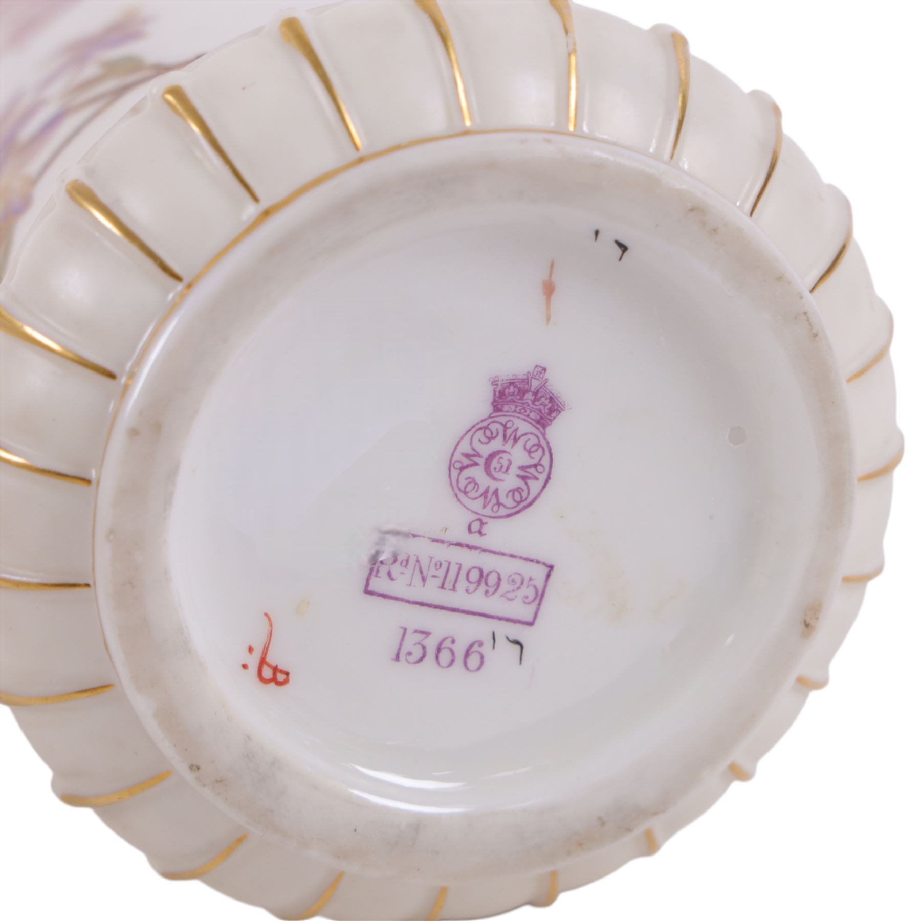 Three Royal Worcester jug in Blush Ivory, comprising squat winged dragon handled jug shape 1048, lion mask jug shape 1258 and Bacchus mask jug shape 1366, all with puce mark to base 