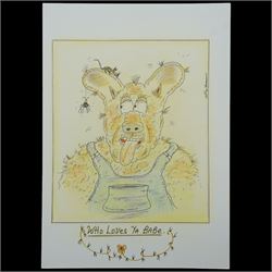 Charles Bronson (Charles Arthur Salvador) (British 1952-): A comprehensive collection of five hundred mixed media works executed between 2000 and 2025. Produced during the artist’s long-term incarceration, the works are primarily in ink, coloured pencil and mixed media on paper. The collection includes multiple formats: A5 (15 works), A4 (308 works), A3 (164 works) and A2 (13 works). Some are signed and dated; a number are executed on the reverse of official prison documents and other repurposed materials, reflecting the limited availability of art materials within the prison environment. This collection represents the largest body of the artist’s work to be offered as a single lot and has not previously been available on the market. (500) (unframed)

Notes: Dated examples span the period from 2000 to 2025, with the greatest concentration produced between 2012 and 2019 and including a group of recent large-scale works from the final years of the period; approximately twenty percent are undated.