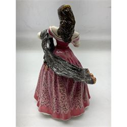 Two Coalport Ladies of Fashion figures, Shirley and Lorraine, both with original box, together with Royal Doulton figure, Carman from Opera Heroins Collection, with certificate of authenticity 