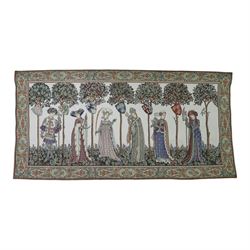La Manta tapestry wall hanging, by Hines of Oxford, after teh 1420 fresco by Giacomo Jaque...