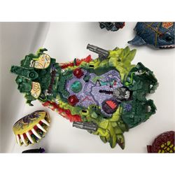 Mighty Max, 1990s Bluebird Toys PLC, large play sets Mighty Max Takes Terror Talons, Mighty Max Blasts Magus, Mighty Max Storms Dragon Island; six further Doom Zones, three Horror Heads and assorted related mini figures and accessories 