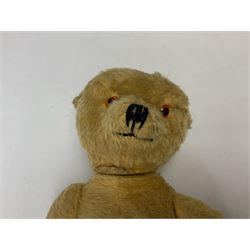 Mid 20th century English teddy bear with growler mechanism, the jointed body with revolving head, applied eyes and vertically stitched nose and mouth, night dress case modelled as a koala bear and Dean's Childsplay teddy bear (3)